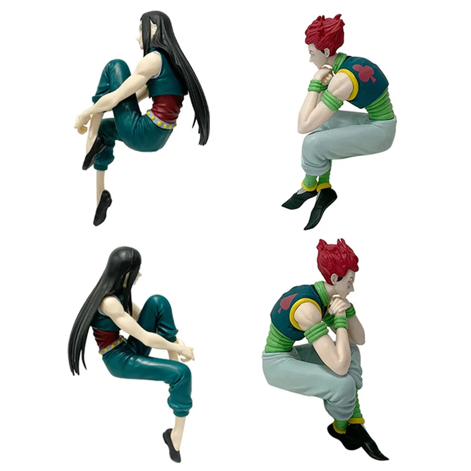 14cm For Hunter  Anime Figure - Illumi, Hisoka Action Figure & Noodle Stopper  Room Decoration, PVC Noodle Stopper Model Toy