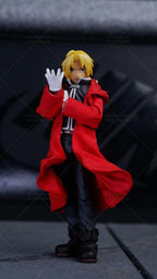 1/12 Scale Male Clothes Windbreaker Fullmetal Alchemist Edward Elric Japanese Anime For SHF 6-inch Action Figure Soldier Scene