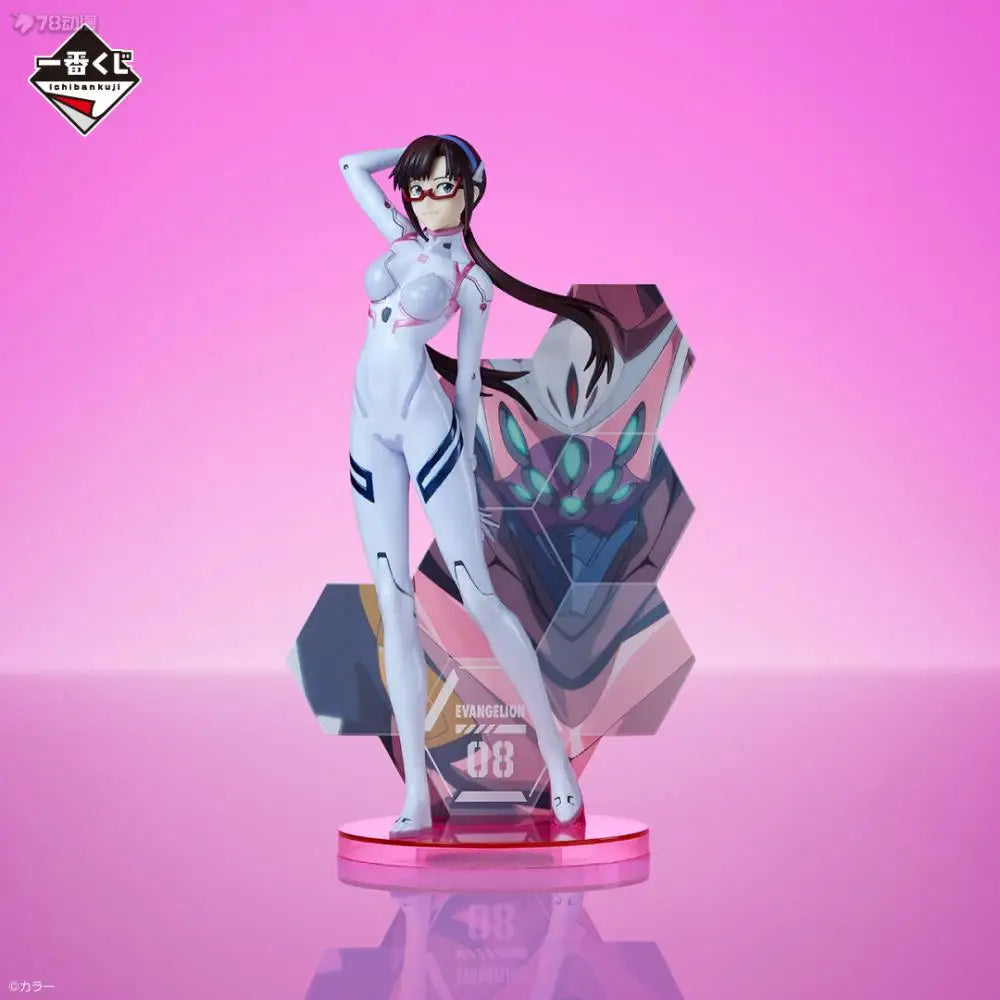 Bandai In Stock Original Ichiban Kuji Eva01 Makinami Ikari Shinji Nagisa Kaworu Asuka Rei Ayanami Figure Anime Evangelion Model