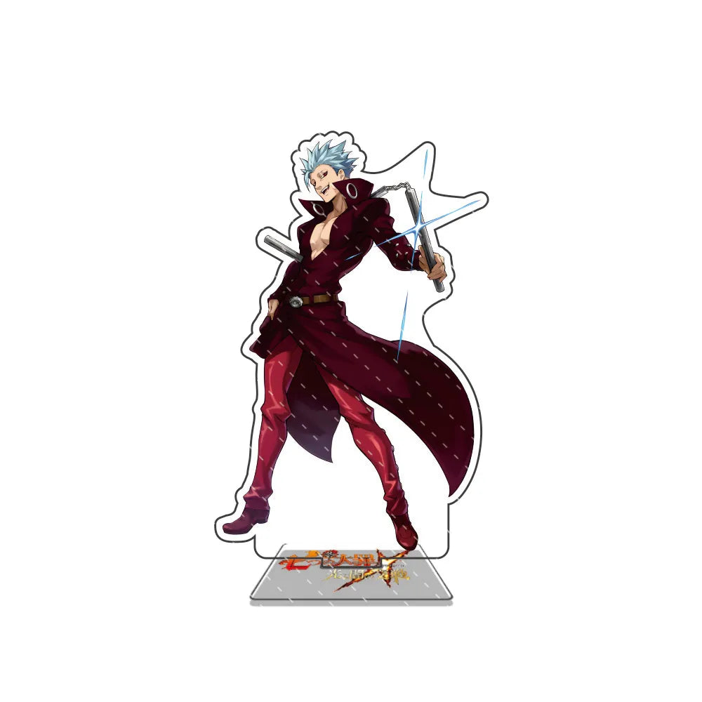 Anime The Seven Deadly Sins 15cm Acrylic Stand Model Figure Cosplay Plate Holder Topper Fans Christmas Desk Decor Gift