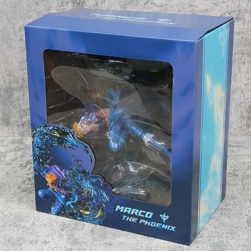 33CM Anime One Piece Whitebeard Pirates Marco Flying Ver. PVC Action Figure Statue Collection Model Kids Toys Doll Gifts