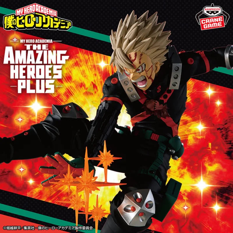 Genuine Bandai Banpresto My Hero Academia The Amazing Heroes-Plus Katsuki Bakugo III Original Anime Figure Model Toys Gift Doll