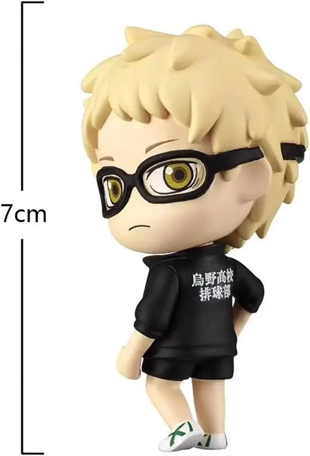 Haikyuu Anime Figures Toy Hinata Shoyo Tobio Kageyama Kei Tsukishima Tadashi Yamaguchi Toy Figures Capsule Toys