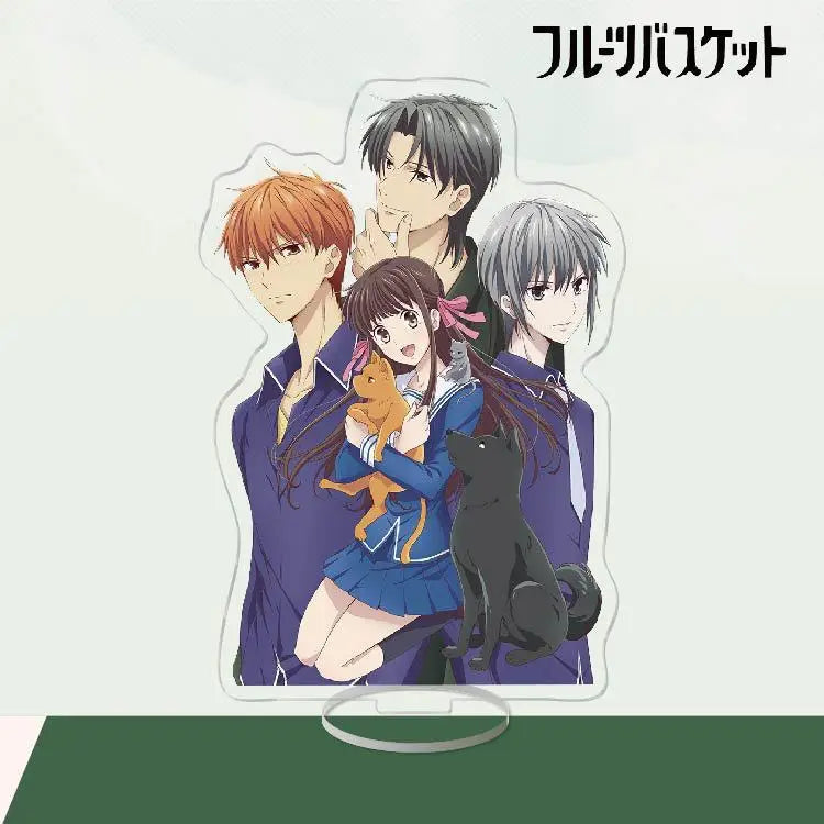 Anime Fruits Basket Honda Tooru Kyou Yuki Momiji Shigure Hatsuharu Saki Ayame Hatori HM Acrylic Model Plate Figure Stand Toy