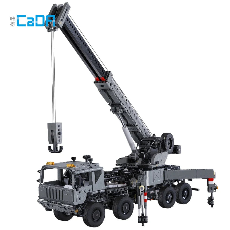 Cada Military RC Engineering Vehicle Truck Crane Building Blocks Control Remoto Rescue Vehicle City Car Bricks Toys Children