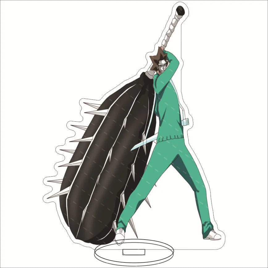 Anime BLEACH Acrylic Stand Manga Figures Kurosaki Ichigo Miniatures Figurines Garage Kits Model Toys GK Ornaments Decoration