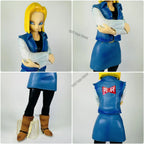 25CM Anime Dragon Ball Z Android 17 18 Figure Android 18 PVC Action Figures Collection Model Toys for Children Christmas Gifts