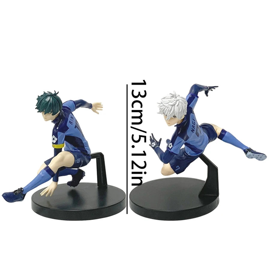 14cm Blue Lock Anime Figure Full Dress Nagi Seishirou Handsome Mikage Reo Action Figure Room Decorations Collection Model Toys