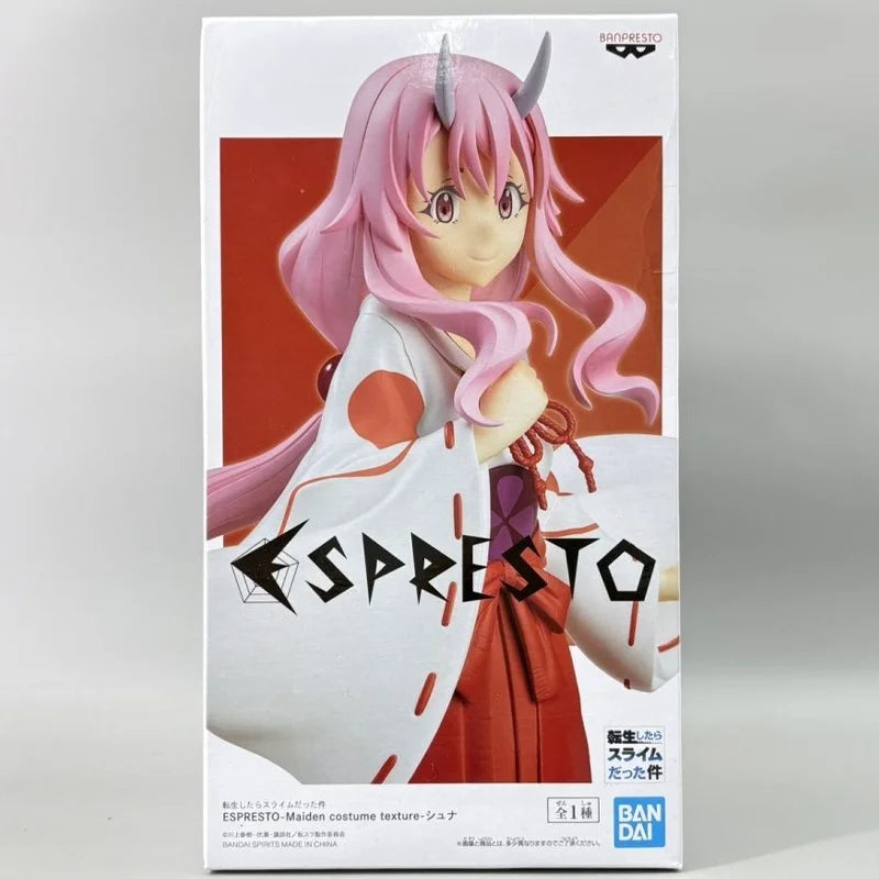 Genuine Bandai That Time I Got Reincarnated As A Slime Espresto Maiden Costume Texture Shuna Figure Model Collector Figurine Toy