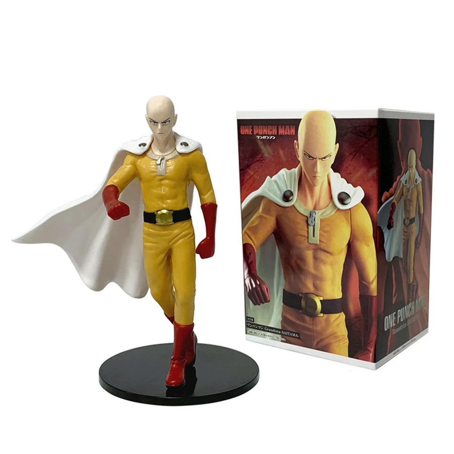 17cm One Punch Man Anime Figure Cloak Saitama Action Figure Villain Garou Figurine Room Decorations PVC Collection Model Toys