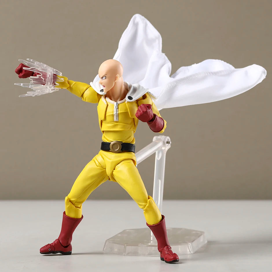 Kaiyodo Revoltech Saitama 1/12 Anime Action Figure Decoration Model Doll Toy Gift
