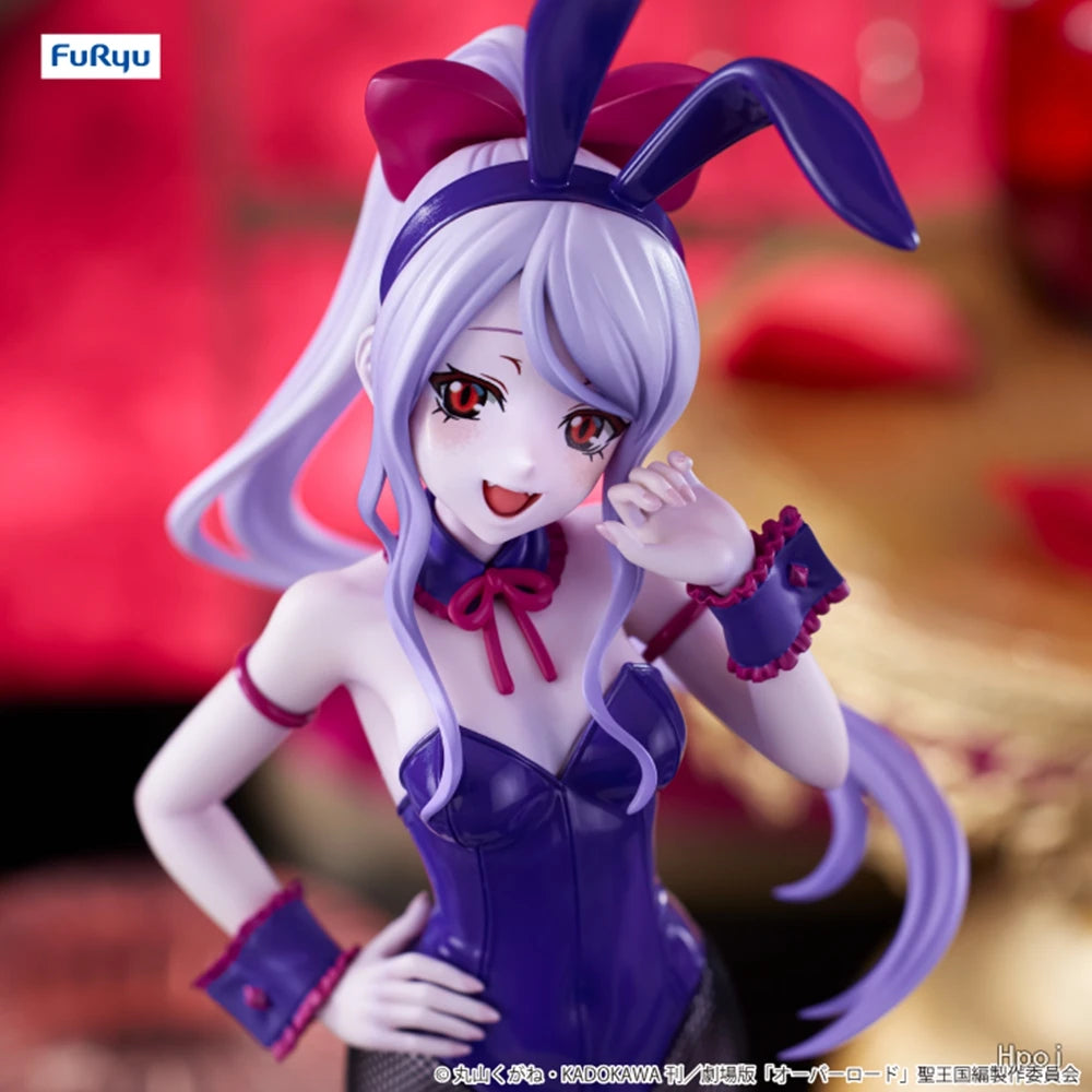 19CM Anime Overlord Shalltear Bloodfallen BiCute Bunnies Figure Stand Model Toy Doll Action Figure PVC Desktop Ornaments Gifts