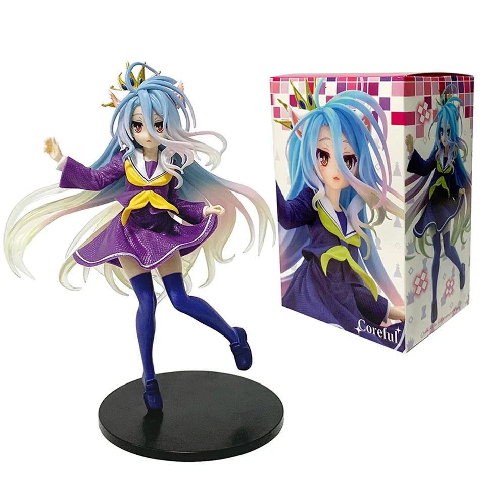 Anime NGNL No Game No Life White "19CM Figure Anime Shiro PVC Anime Action Figures Model Collection Ornament Anime Toy Gift