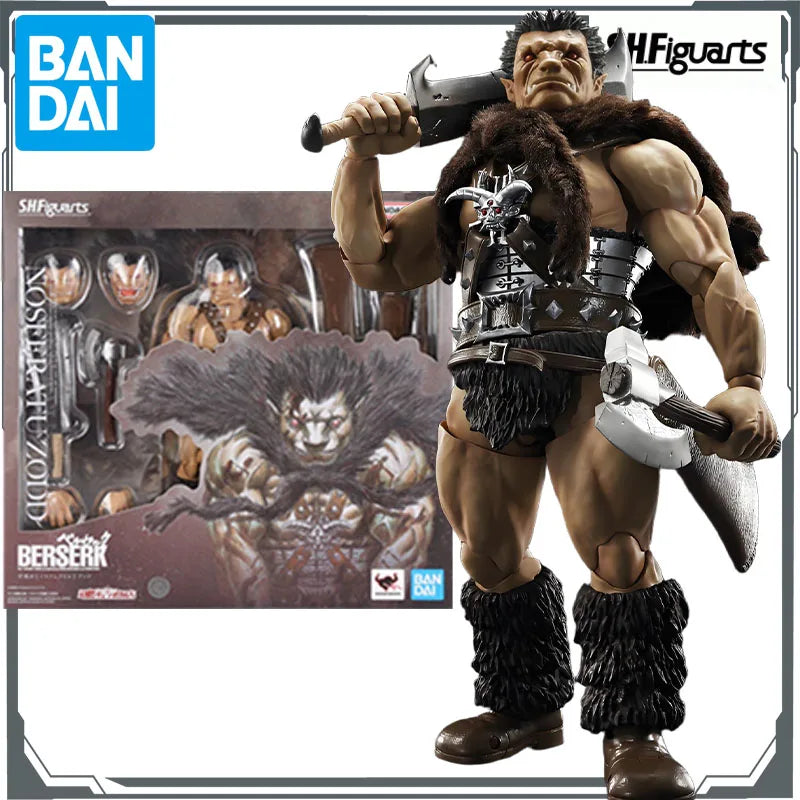 Bandai Original S.H.Figuarts BERSERK Anime Figure Nosferatu Zodd&BERSERK GUTS BERSERKER ARMOR 200mm&160mm Action Toys for Boys