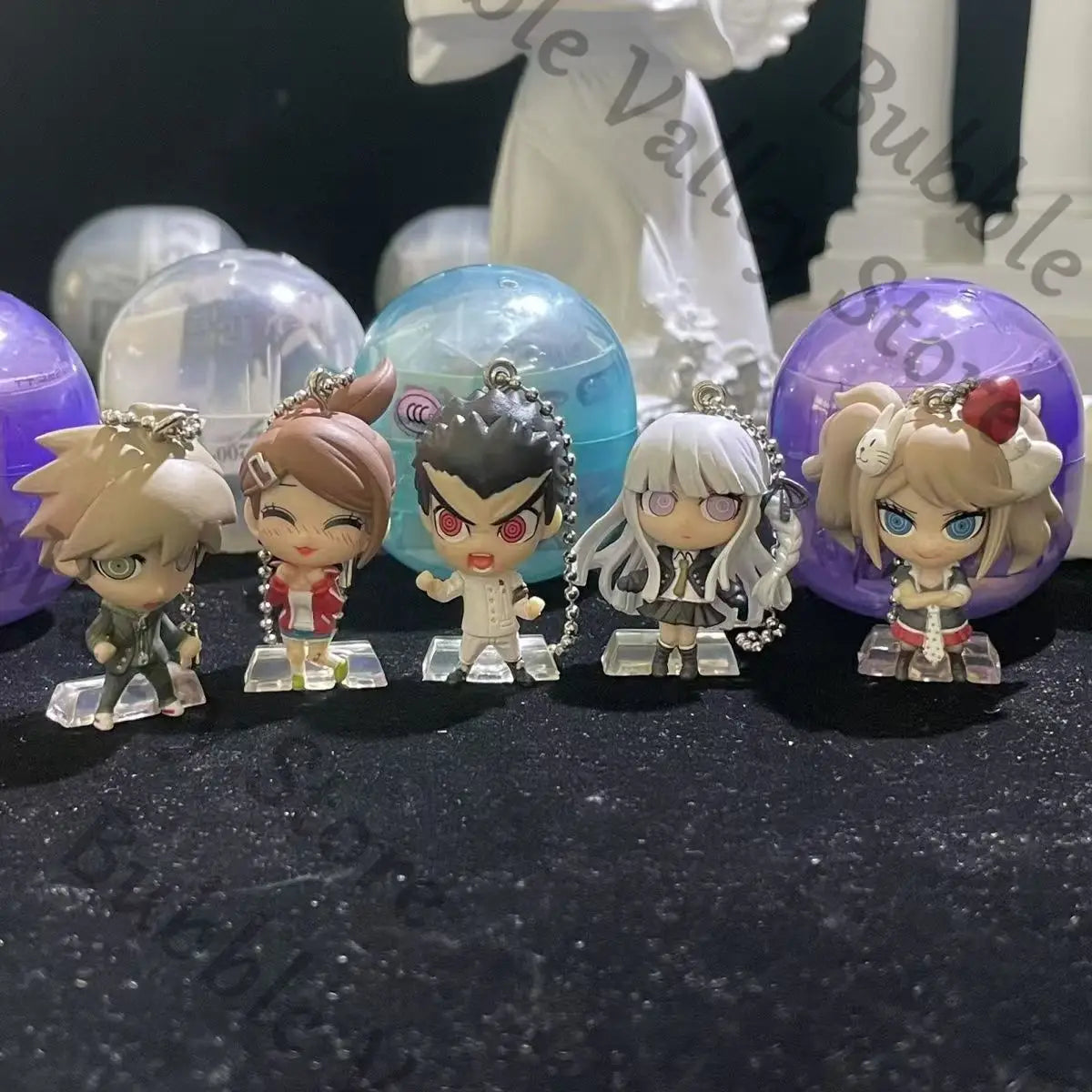 Danganronpa Funko Pop Genuine Anime Enoshima Junko Naegi Makoto Nanami ChiaKi Cosplay Capsule Garage Kits Cartoon Figurine Model Xmas Gift