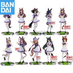 Genuine Bandai Umamusume: Pretty Derby Mihono Bourbon Matikane Tannhauser Manhattan Cafe Kitasan Black Anime Figure Model Toys