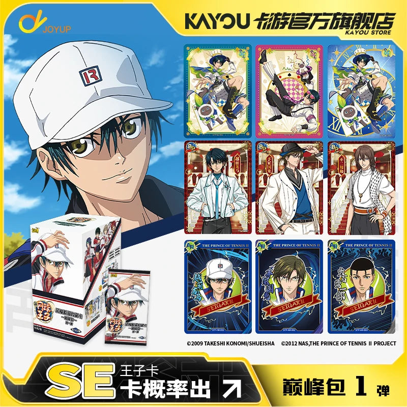 Genuine KAYOU New The Prince of Tennis Card Shining Moment Chapter Peak Pack Animation Character SE BP Collection Card Toys Gift