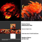 Demon Slayer Rengoku Kyoujurou Agatsuma Zenitsu Kochou Shinobu Multi Headed Carving Garage Kit Decorative Desktop Ornament Model