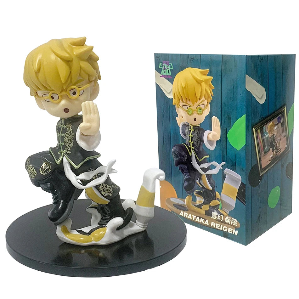 Anime Mob Psycho 100 Figures Reigen Arataka Q Edition Kawaii Figurine Toy Model Doll Desktop Ornaments Collectible Toy