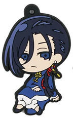 BANANA FISH Anime  Ash Lynx Lee Yut Lung Rubber Keychain Ornament Toys Collection Gift