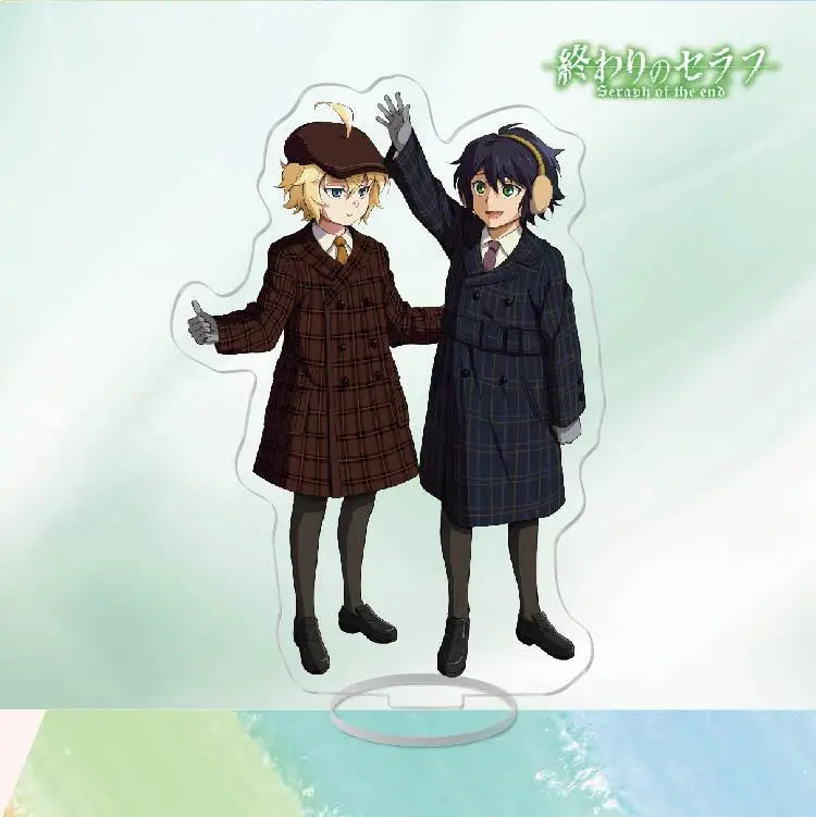 Japan Anime Seraph Of The End Acrylic Stands Model Figure Mikaela Hyakuya Cosplay Plate Holder Topper Birthday Fans Christmas