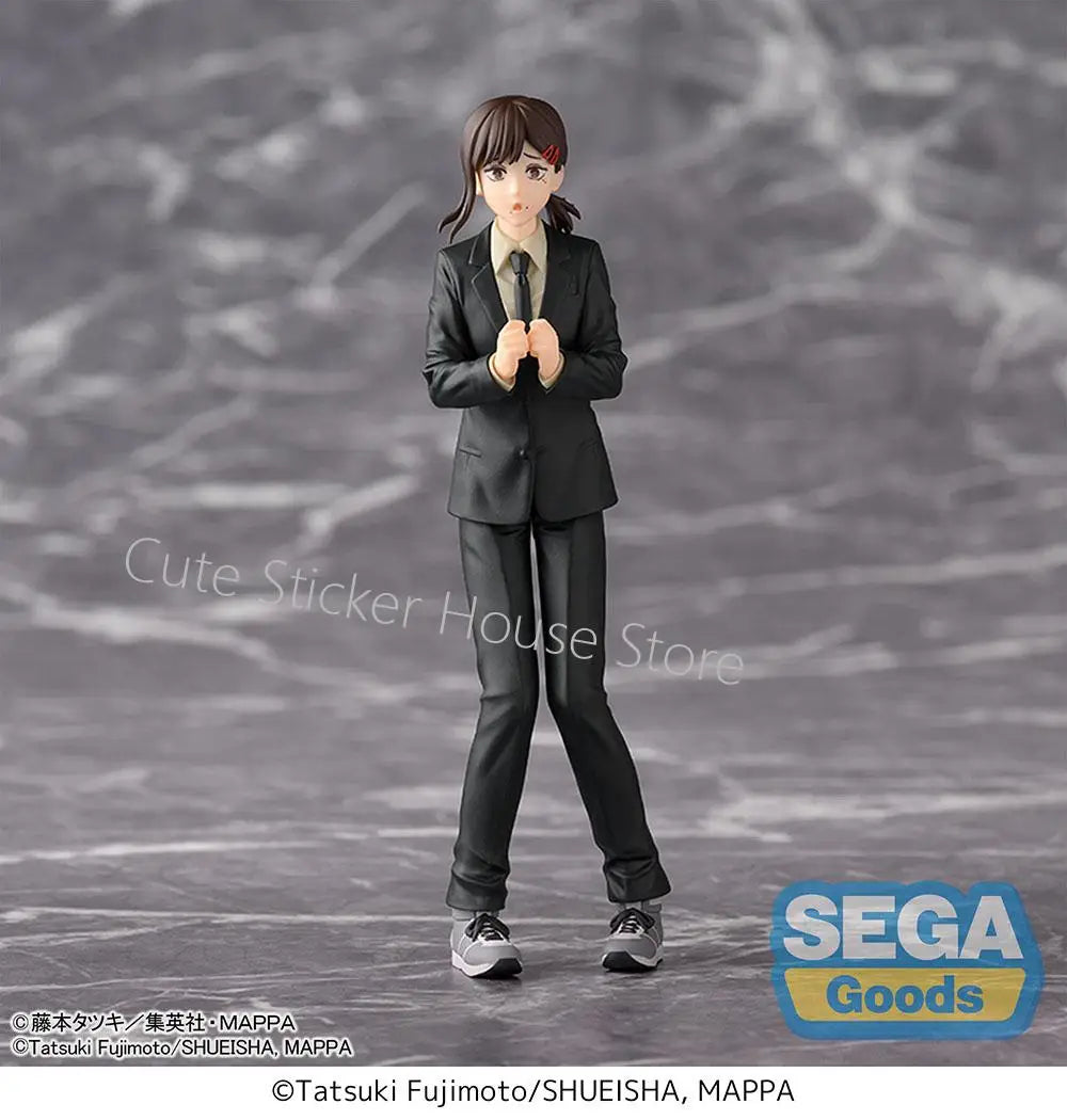 [In Stock] Original Sega Desktop X Decorate Collections Chainsaw Man Himeno Higashiyama Kobeni 16Cm Anime Girl Figures Toys Gift