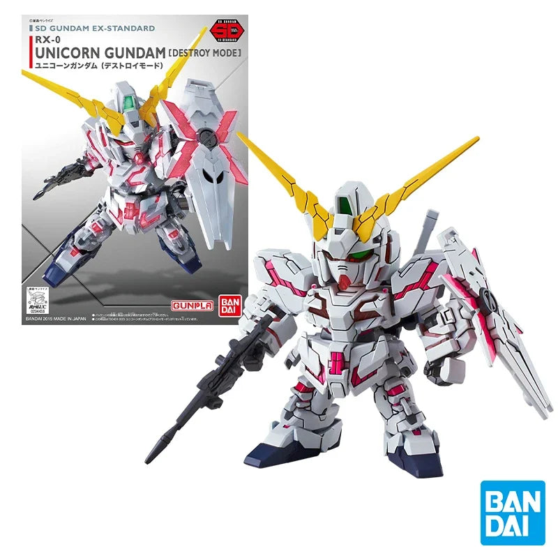 Bandai GUNDAM Action Figure SDEX Series Model Kit RX-78-2 Aile Strike Exia 00 Gundam Unicorn Astray Red Frame Barbatos Model