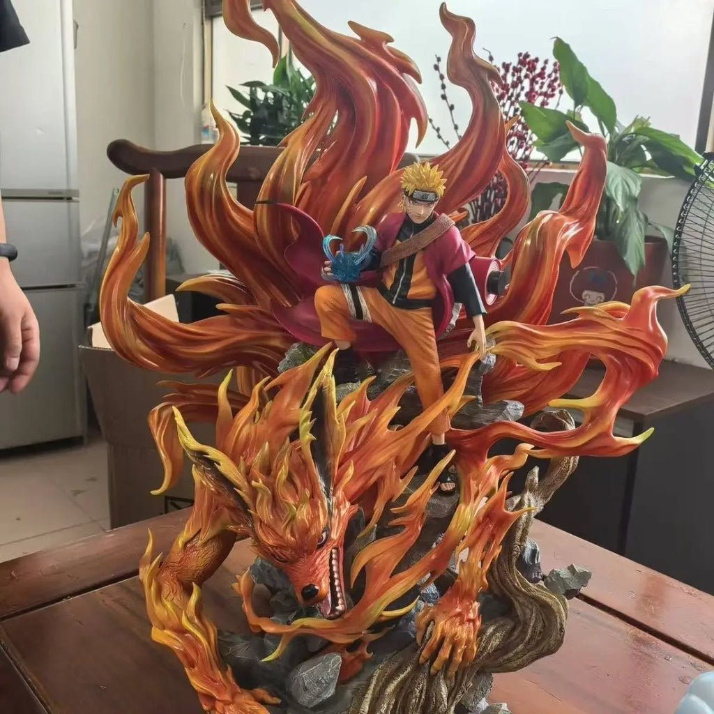 43cm Anime Naruto Figure Uzumaki Naruto Figures Pvc Model Statue Collectible Dolls Desktop Ornaments Kids Toys Birthday Gifts