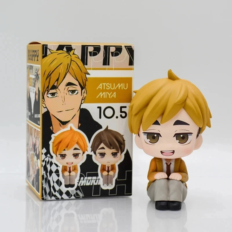 LookUp Haikyuu!! Atsumu Miya Anime Figure Osamu Miya Action Figure Kenma Kozume Figurine Q Version Model Statue Doll Toys Gifts