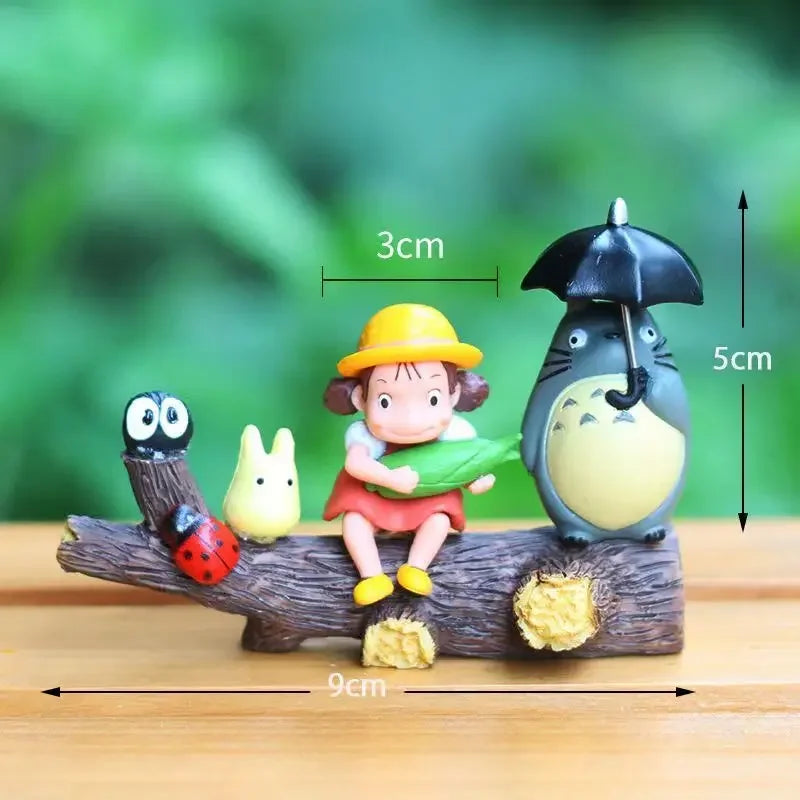 My Neighbor Anime Hayao Miyazaki Totoro Action Figure Toy Mini Garden PVC Action Figures Decoration Cute Kids Toys Birthday Gift