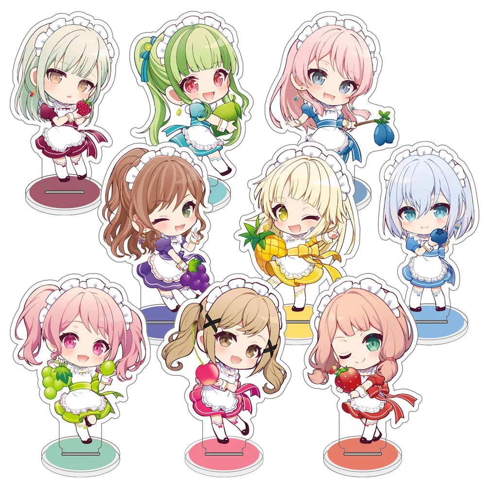 BanG Dream!  Anime Acrylic Figures Stand Model Friends Keychain Fans Gifts Sakiko Soyo Display Keychain Ornaments Sweet Girl