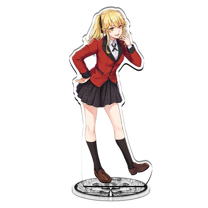 Anime Kakegurui Acrylic Stand figure Mary Saotome/Yumeko Jabami/Manga Inoshishi Stand Plate Cosplay Prop Decor Cartoons Gifts