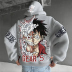 One Piece Luffy Gear 5 Nika Anime Hoodie Men Women Streetwear Casual Pullover Sweatshirt Autumn Winter Cosplay Long Sleeve Tops