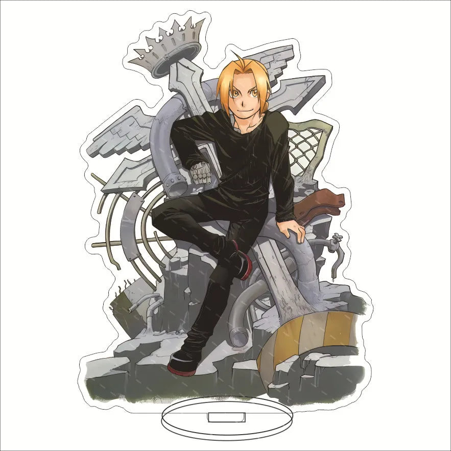 Anime Fullmetal Alchemist Acrylic Stand Action Figure PVC Desktop Stand Model Toy Christmas Gif