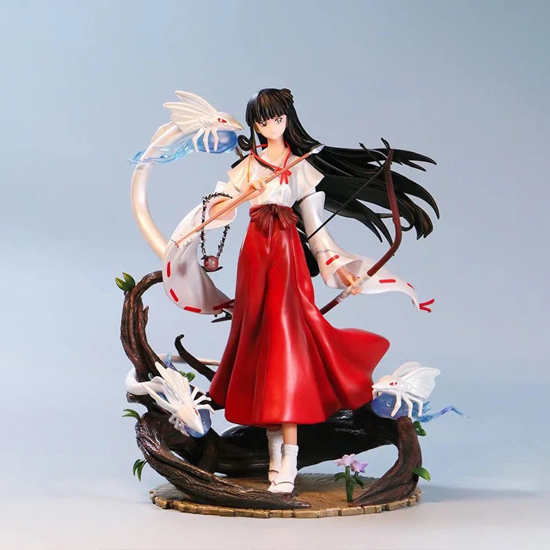 Inuyasha Kikyo Phoenix Ver. Anime Action Figure - Collectible Standing Pose Scene Desktop Decoration Gift for Anime Fans
