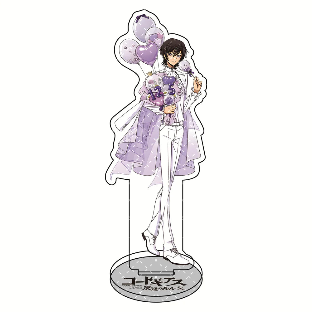 Code Geass: Lelouch of the Rebellion Acrylic Stand 15cm - Assorted Lelouch & Suzaku Stylish Outfits Anime Collectible Desktop