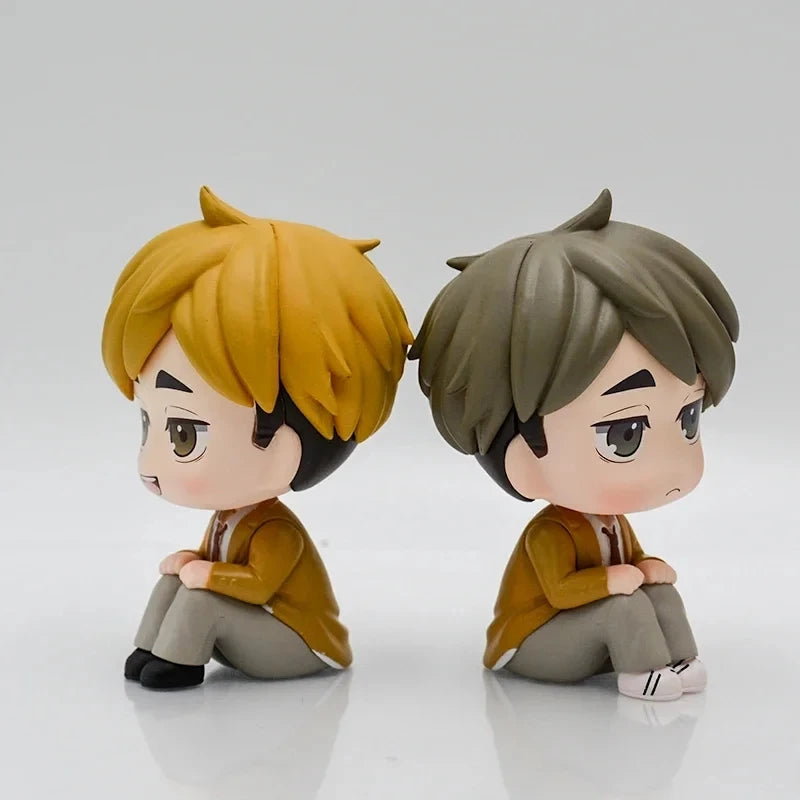 LookUp Haikyuu!! Atsumu Miya Anime Figure Osamu Miya Action Figure Kenma Kozume Figurine Q Version Model Statue Doll Toys Gifts