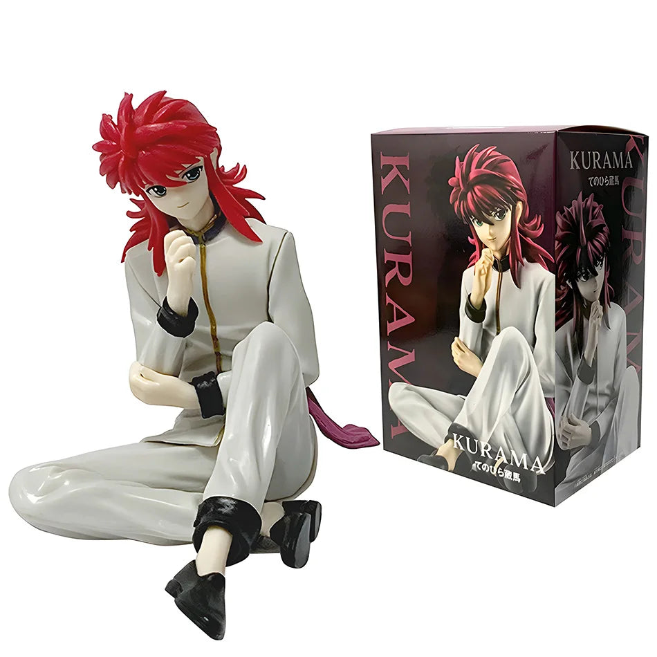 Figura de Anime YuYu Hakusho de 8cm, figura de acción de Urameshi Yusuke, figura de tapón de fideos Kurama, colección de PVC par