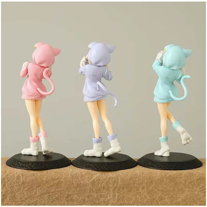 14CM Anime Re:Zero kara Hajimeru Isekai Seikatsu Rem Figure Model Ram Puck Starting Dresses PVC Emilia Collection Gift Toy