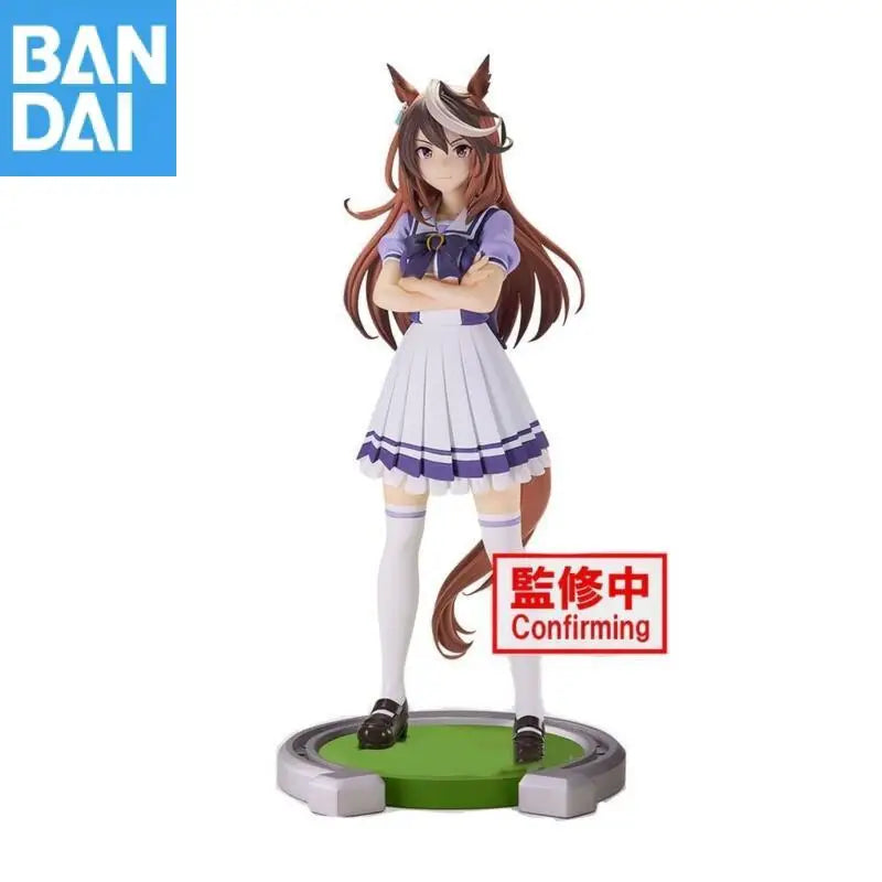 Genuine Bandai Umamusume: Pretty Derby Mihono Bourbon Matikane Tannhauser Manhattan Cafe Kitasan Black Anime Figure Model Toys