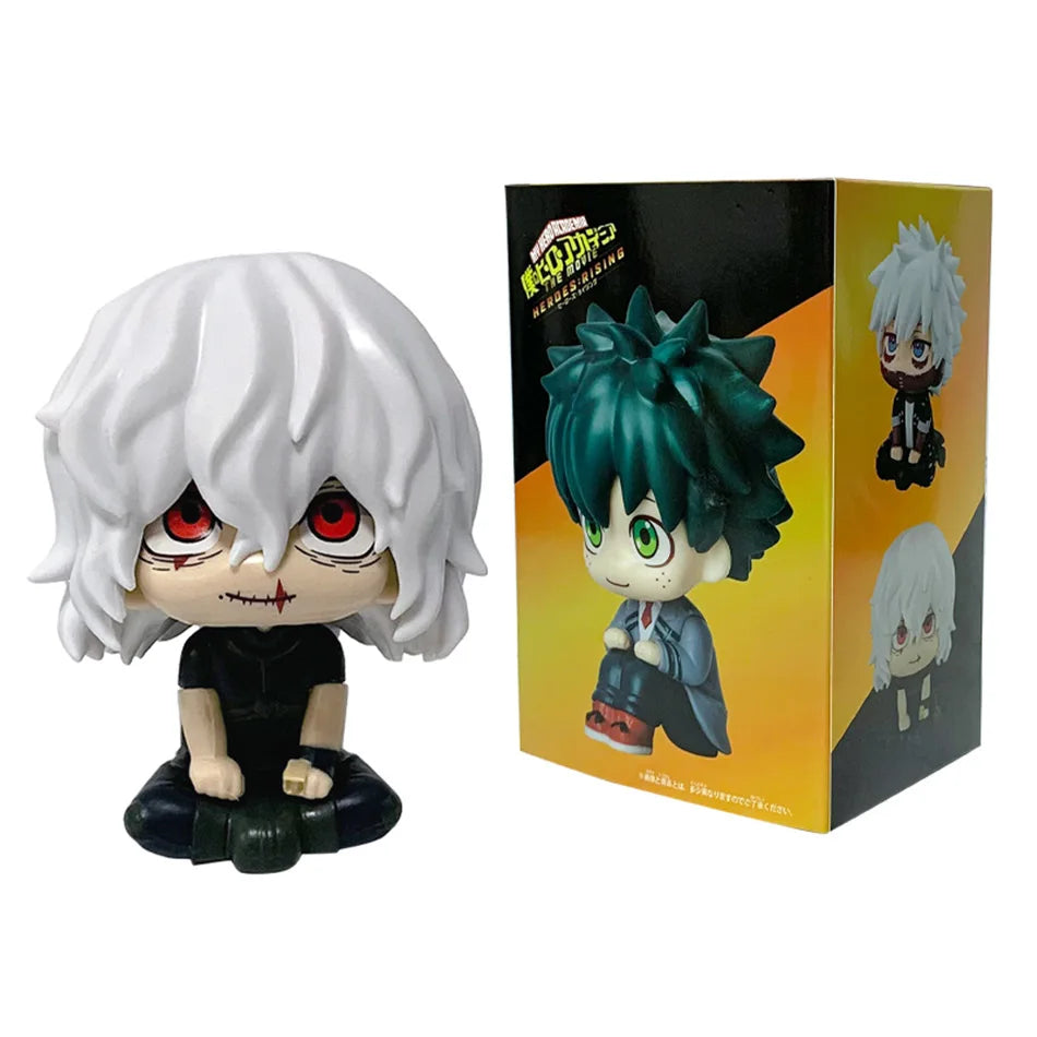 9.5CM   Tomura Shigaraki / Izuku Midoriya / Katsuki Bakugo  My Hero Academia Cute Chibi PVC Figurine | Collectible Toy Model