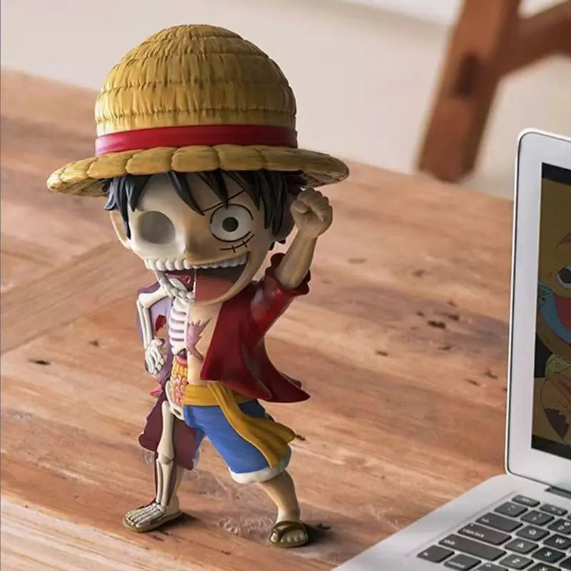 New Anime One Piece Semi Dissected First Generation Blind Box Zoro Luffy Sanji Robin Figure Ornaments Kids Toy Birthday Gift