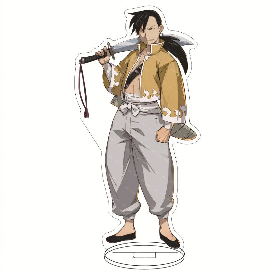 Anime Fullmetal Alchemist Acrylic Stand Action Figure PVC Desktop Stand Model Toy Christmas Gif
