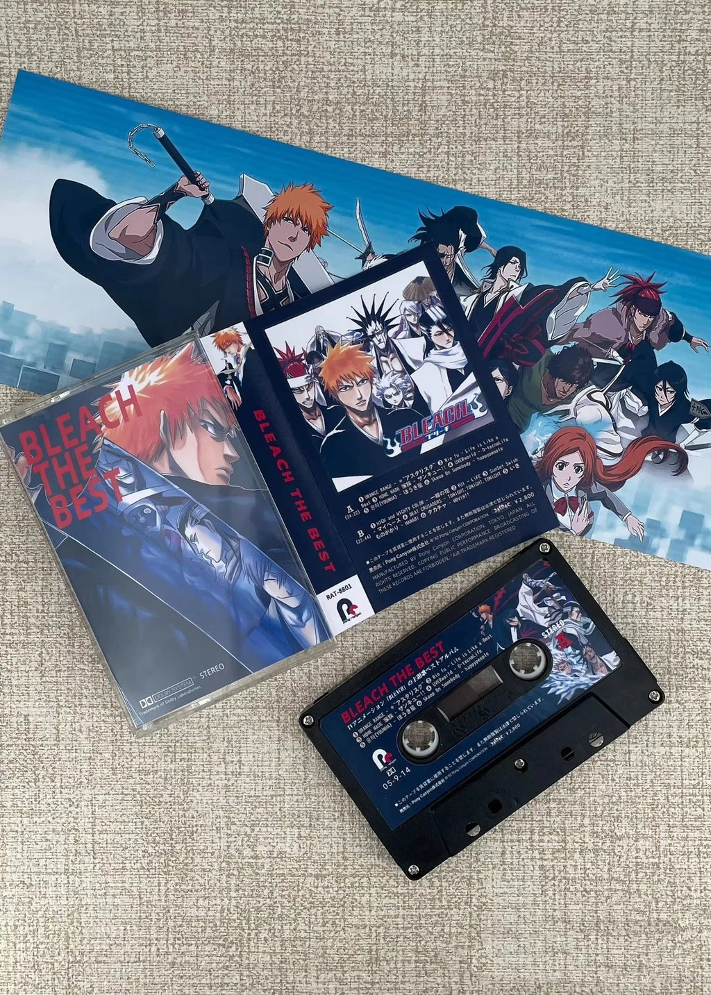 Anime BLEACH Orange Range Music Tape BLEACH THE BEST OST Album Cassettes Cosplay Walkman Recorder Car Soundtracks Box Collection