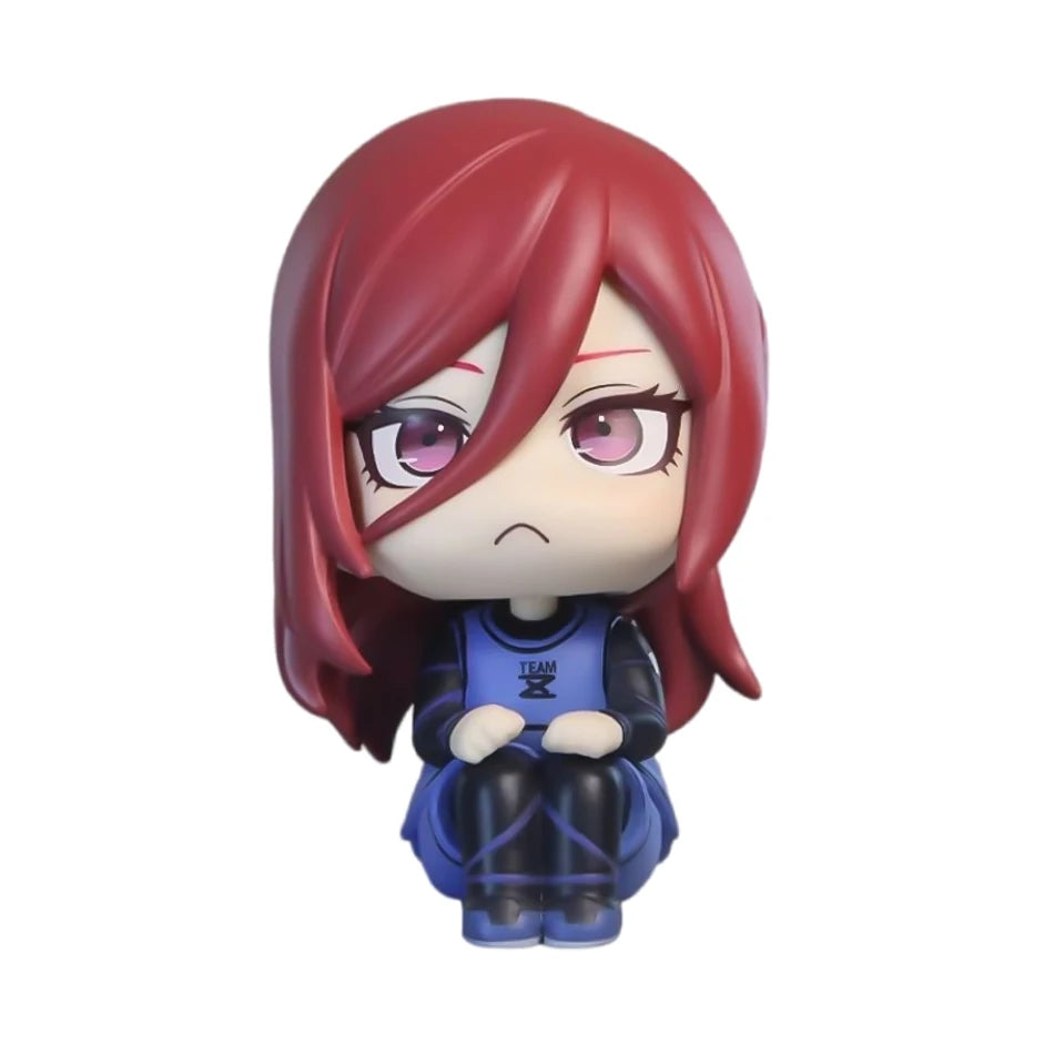 Anime10cm ‌BLUE LOCK Haikyuu!! Sitting Posture Cartoon Cute Figure Model Collection Desktop Ornament Kids Toys Gifts