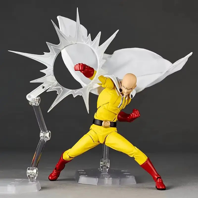 Hot Original Kaiyodo One Punch Man Saitama Amazing Yamaguchi Revoltech Saitama Anime Action Collection Figures Model Toys Gift