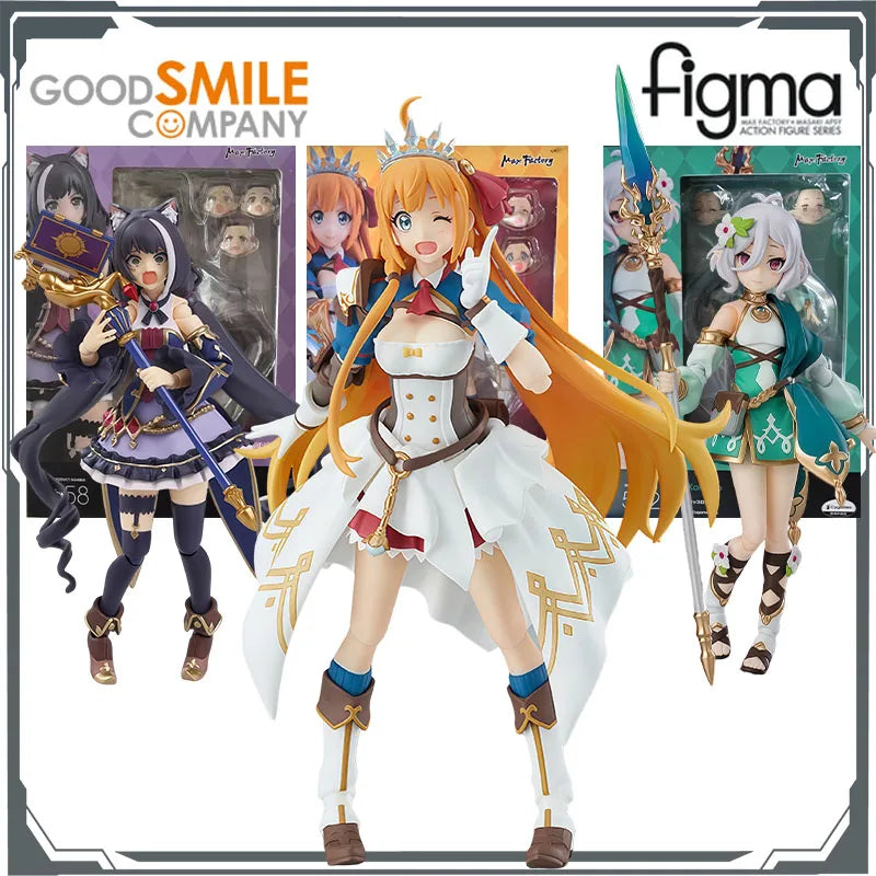 GSC Original Figma Princess Connect! Re:Dive Kokkoro & Pecorine & Karyl Anime Figures Toys for Boys Christmas Gift Collectible