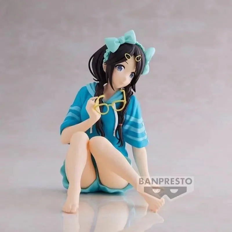 Bandai Original Banpresto Anime The Idol Master Glitter ＆ Glamours Mitsumine Yuika Relax Time PVC Action Figure Model Toys