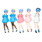 23CM Anime Re:Zero kara Hajimeru Isekai Seikatsu Rem Knit Dress Ver Three Color Set Toy Gift Collection Action Figure