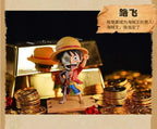 New Anime One Piece Semi Dissected First Generation Blind Box Zoro Luffy Sanji Robin Figure Ornaments Kids Toy Birthday Gift
